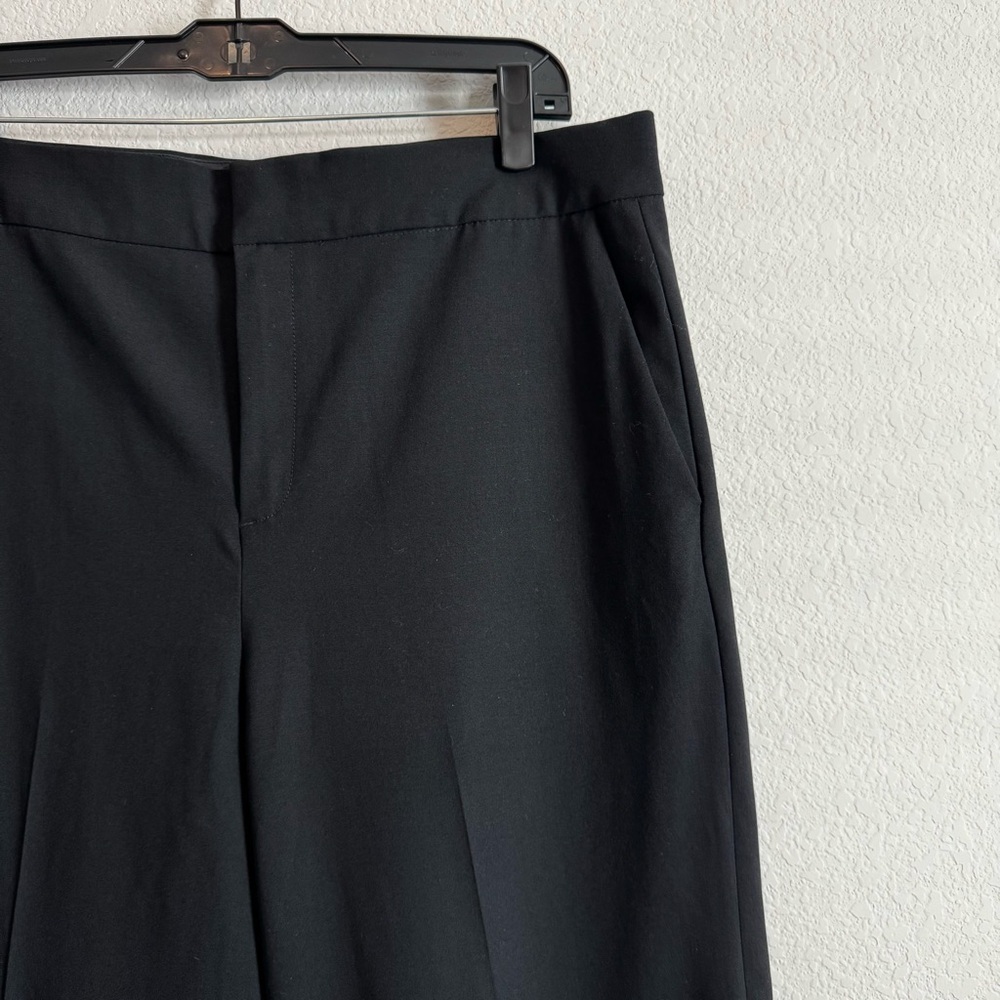 Everlane Women's Black Wool Slouchy Wide Leg Trouser Pants Size 12 - Picture 2 of 8